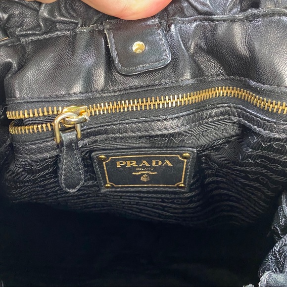 Prada Shoulder Bag Bicolor Side Ribbon - Picture 13 of 15